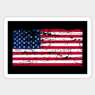 Distress look American flag Magnet